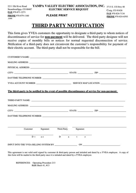 third party notification form dhhs ca